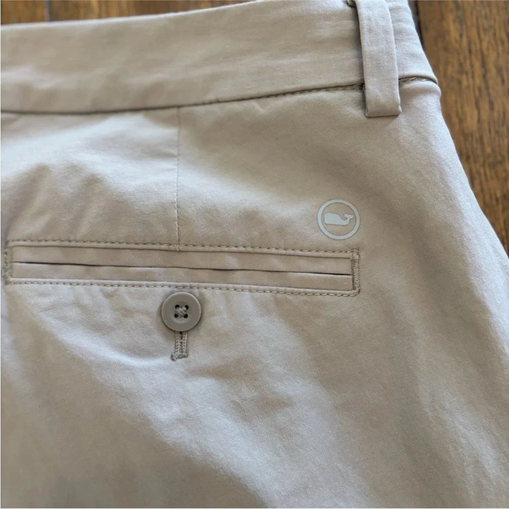 Vineyard Vines OTG Men's ON-The-Go 5-Pocket Performance Stretch Tan Pants 32x32 - Picture 4 of 11